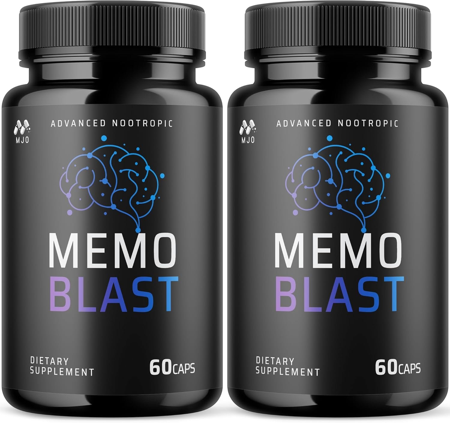 Memoblast natural brain health supplement bottle